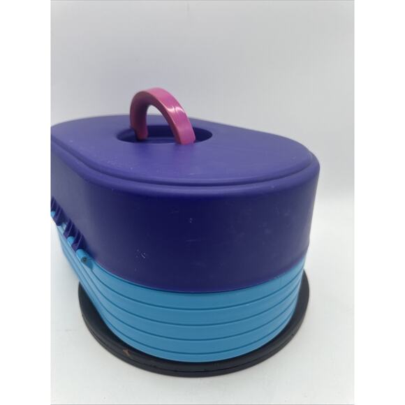 Vintage Teal Original Caboodles 3 Tier Makeup Storage Carrying Case With Mirror - Picture 2 of 10